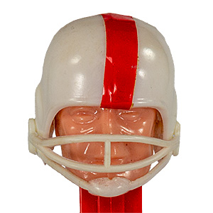 PEZ - Humans - Football Player - White Helmet, Red Stripe