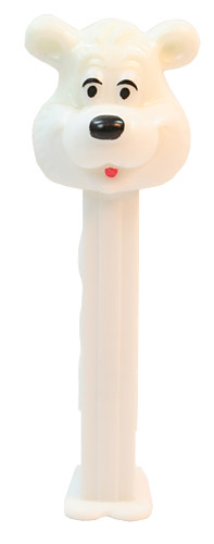 PEZ - PEZ Miscellaneous - Icee Bear - White Head, White Face, No Mark, Smooth Eyes