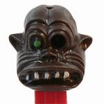 PEZ - One-Eyed Monster  Black Head, Green Eye