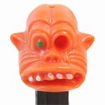 PEZ - One-Eyed Monster Orange Head, Green Eye