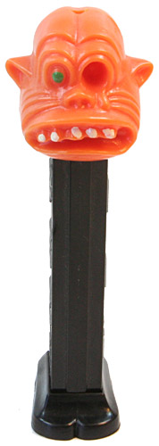 PEZ - PEZ Miscellaneous - One-Eyed Monster - Orange Head, Green Eye