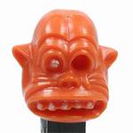 PEZ - One-Eyed Monster Orange Head, White Eye