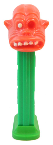 PEZ - PEZ Miscellaneous - One-Eyed Monster - Orange Head, White Eye