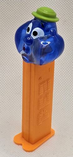 PEZ - Crystal Collection - Bubbleman - Blue Crystal Head