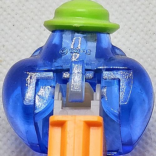 PEZ - Crystal Collection - Bubbleman - Blue Crystal Head
