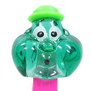 PEZ - Crystal Collection - Bubbleman - Green Crystal Head