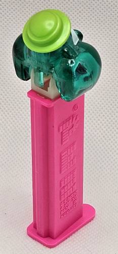 PEZ - Crystal Collection - Bubbleman - Green Crystal Head