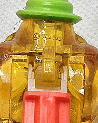 PEZ - Crystal Collection - Bubbleman - Yellow Crystal Head