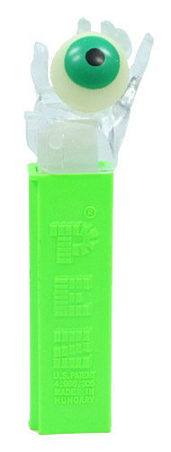 PEZ - Crystal Collection - Psychedelic Eye - Clear Crystal Hand - B