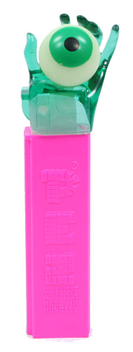 PEZ - Crystal Collection - Psychedelic Eye - Green Crystal Hand - B