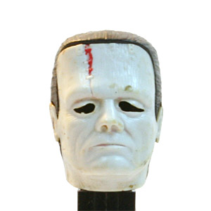 PEZ - Monsters - Frankenstein's Monster - Black Hair and Red Scar