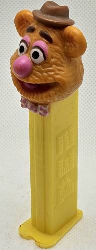 PEZ - Muppets - Fozzie Bear - Dark Pink Nose - JHP Copyright - A