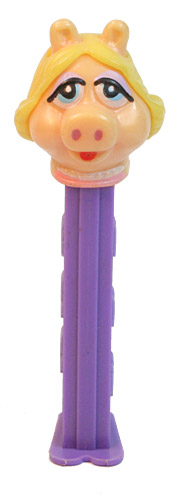 PEZ - Muppets - Miss Piggy - w/o Eyelashes - HA! 1991 Copyright - A