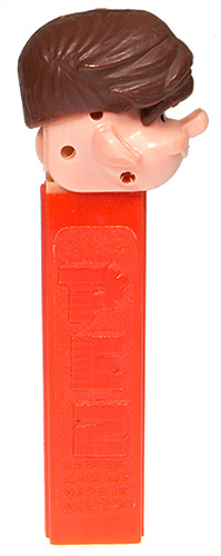 PEZ - PEZ Pals - Boy - Brown Hair, Head and Hair Holes