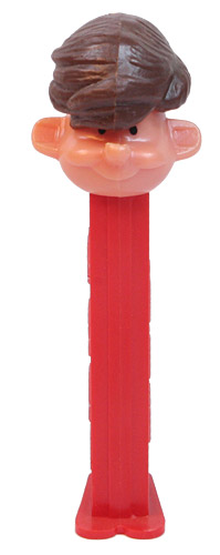 PEZ - PEZ Pals - Boy - Brown Hair, No Extra Holes