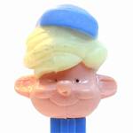 PEZ - Boy with Cap (Pezi)  Blonde Hair, Blue Cap