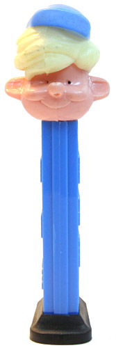 PEZ - PEZ Pals - Boy with Cap (Pezi) - Blonde Hair, Blue Cap