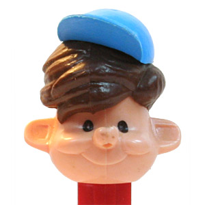 PEZ - PEZ Pals - Boy with Cap (Pezi) - Brown Hair, Blue Cap