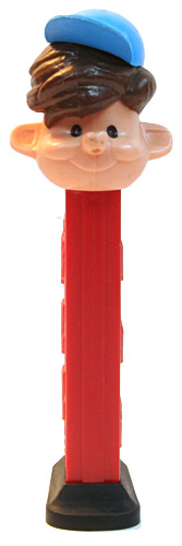 PEZ - PEZ Pals - Boy with Cap (Pezi) - Brown Hair, Blue Cap