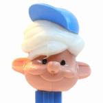 PEZ - Boy with Cap (Pezi)  White Hair, Blue Cap