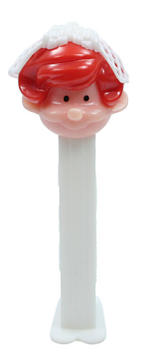 PEZ - PEZ Pals - Bride & Groom - Bride - Pink Head, Red Hair - B