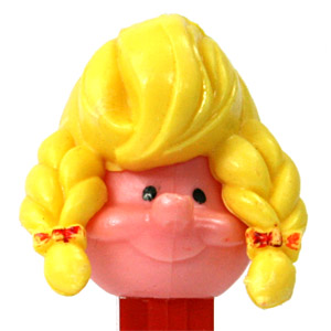 PEZ - PEZ Pals - Girl - Yellow Hair, Head Holes