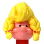 PEZ - Girl  Yellow Hair, Head Holes