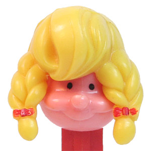 PEZ - PEZ Pals - Girl - Yellow Hair, No Extra Holes