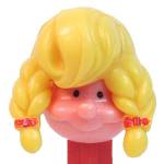 PEZ - Girl  Yellow Hair, No Extra Holes