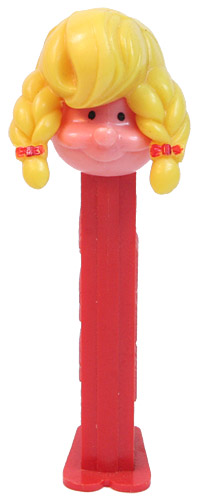 PEZ - PEZ Pals - Girl - Yellow Hair, No Extra Holes