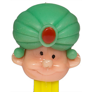 PEZ - PEZ Pals - Maharajah - Dark Green Turban, Pink Head