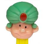 PEZ - Maharajah  Dark Green Turban, Pink Head