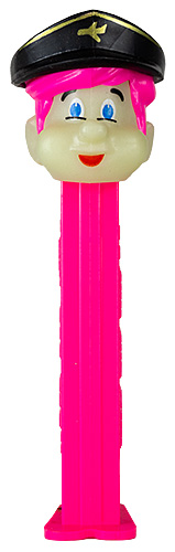 PEZ - PEZ Pals - Pilot Boy - Black Hat, Glowing ("S")