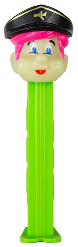 PEZ - PEZ Pals - Pilot Boy - Black Hat, Glowing ("S")