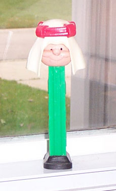 PEZ - PEZ Pals - Sheik - White Mantle, Red Clip-on Band