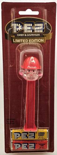 PEZ - PEZ Pals - Crystal Collection - Fireman - Clear Crystal Head
