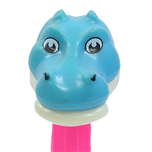 PEZ - Safari Animals - Hippo - Blue and White Head