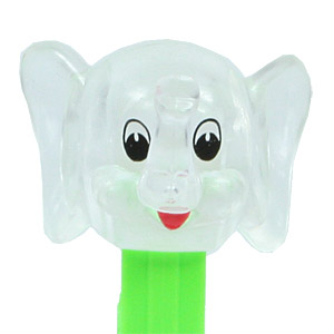 PEZ - Crystal Collection - Elephant - Clear Crystal Head