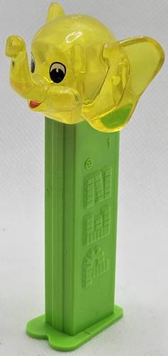 PEZ - Crystal Collection - Elephant - Yellow Crystal Head