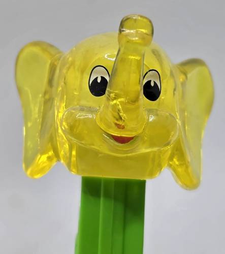 PEZ - Crystal Collection - Elephant - Yellow Crystal Head