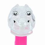 PEZ - Hippo  Clear Crystal Head