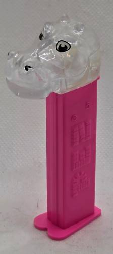 PEZ - Crystal Collection - Hippo - Clear Crystal Head