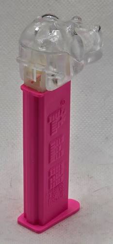 PEZ - Crystal Collection - Hippo - Clear Crystal Head