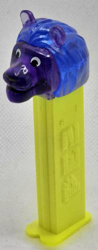 PEZ - Crystal Collection - Lion - Blue and Purple Crystal Head