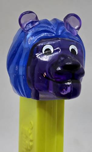 PEZ - Crystal Collection - Lion - Blue and Purple Crystal Head