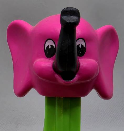 PEZ - Safari Animals - Misfits - Elephant - Pink Head