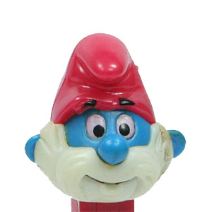 PEZ - Smurfs - Series A - Papa Smurf - Red Hat - A