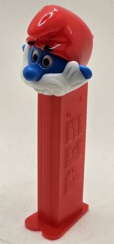 PEZ - Smurfs - Series A - Papa Smurf - Red Hat - A