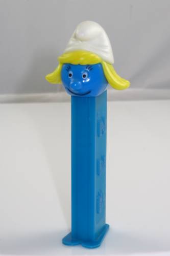 PEZ - Series A - Smurfette - Etched Eyes, Painted Lashes - A