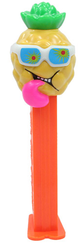 PEZ - Sourz - Sour Pineapple - Yellow Head